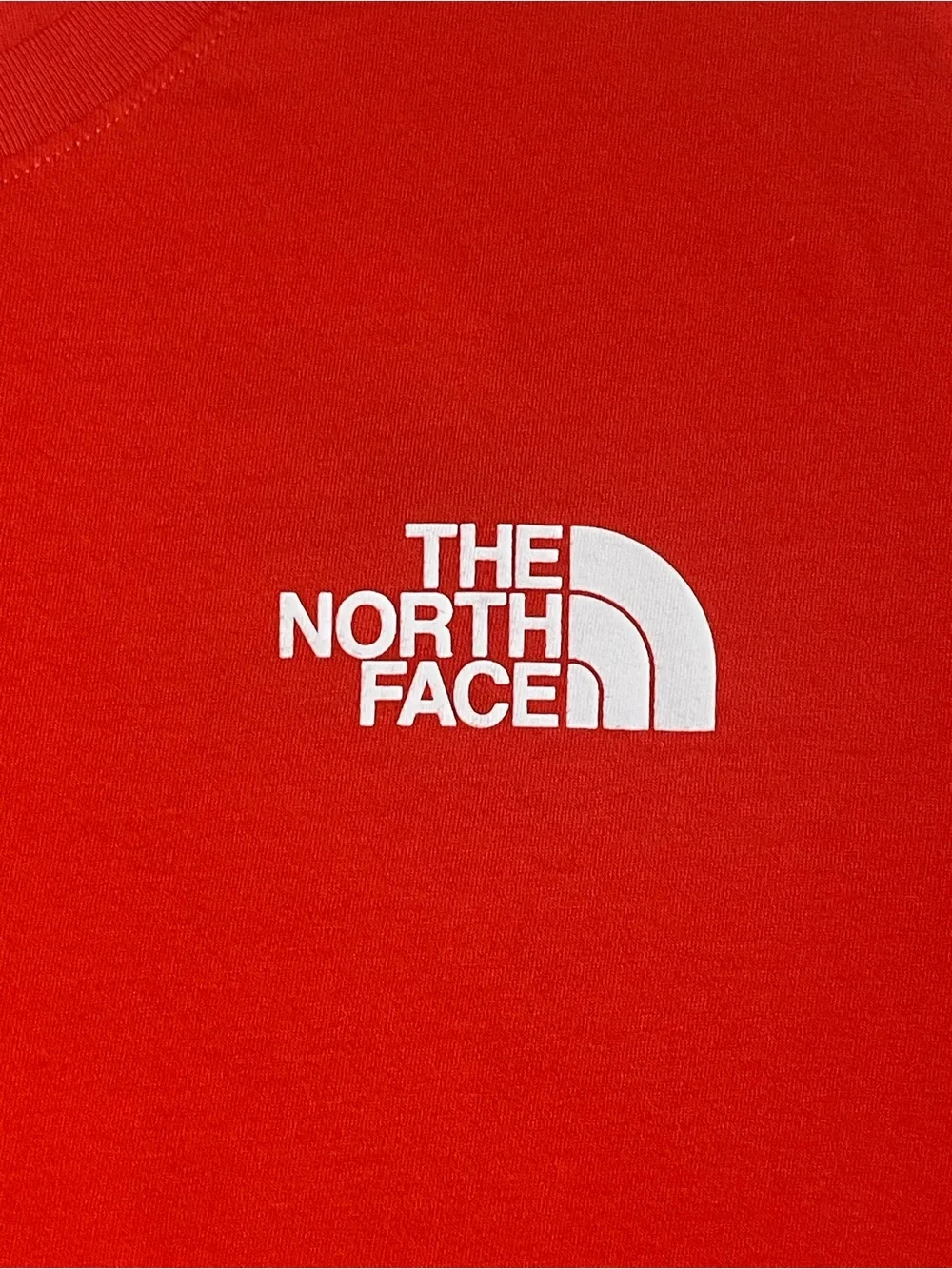 The North Face Circular Design Long Sleeve T-Shirt Men XXL Red Graphic Tee⁠